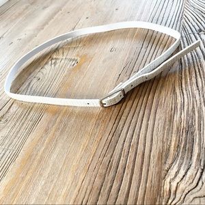 White Belt Faux Snake Skin Sz Medium